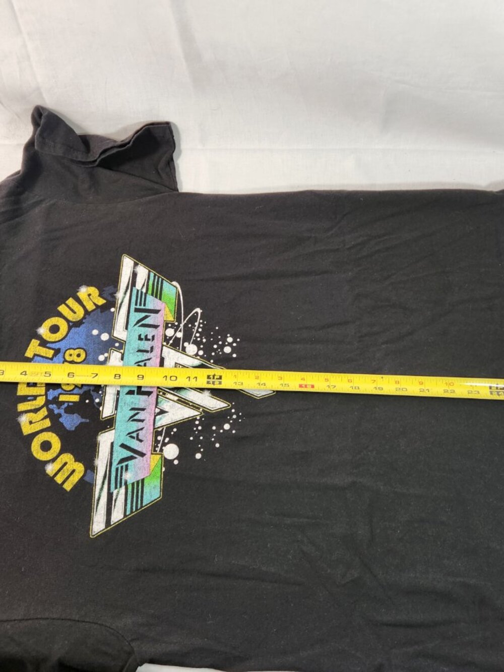 Van Halen World Tour 1978 Band Tee T-Shirt Sz Large Graphic Print Unisex VG - Picture 4 of 12